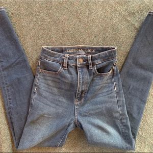 American Eagle Dark Wash High Waist Jeans